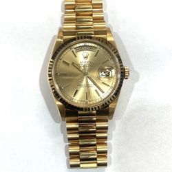 18 Karat Yellow Gold Rolex 36 mm President