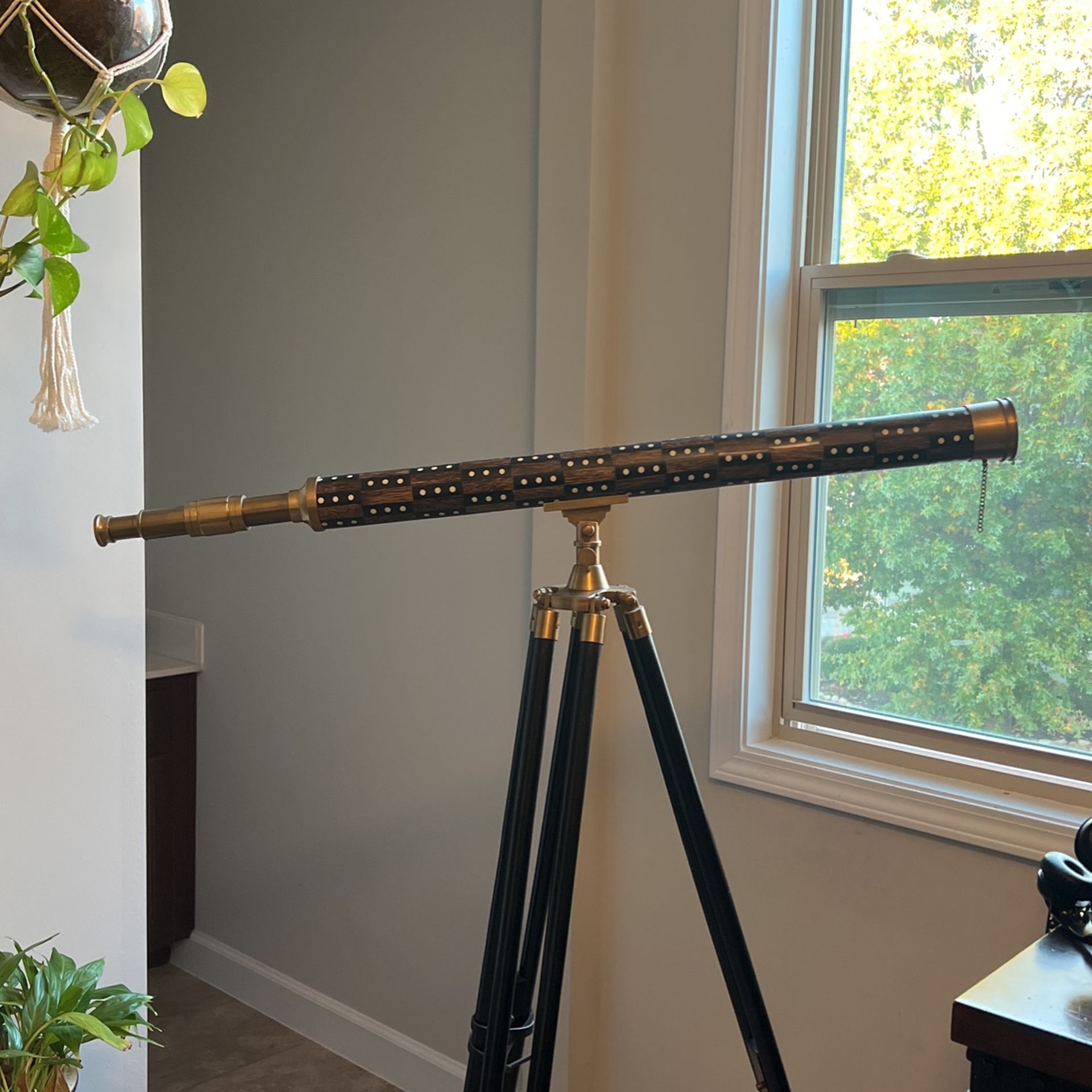  Brass Vintage Telescope Shape Heirloom Decor