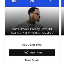 Chris Brown 9/17 at Petco Park