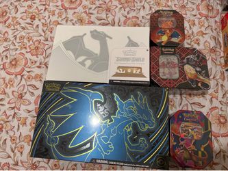 Charizard collection UPC, sword & shield, mega evolution, hidden fates, paldean fates