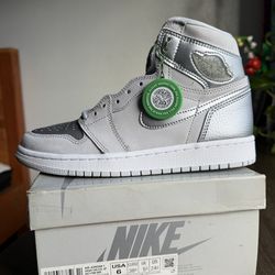 Nike Air Jordan 1 High OG CO JP Tokyo DC1788-029 Silver High Tol Sneakers size 6