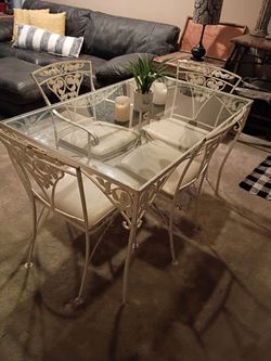 French Antique Glass table
