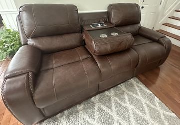 Brown 3 seater recliner Sofa