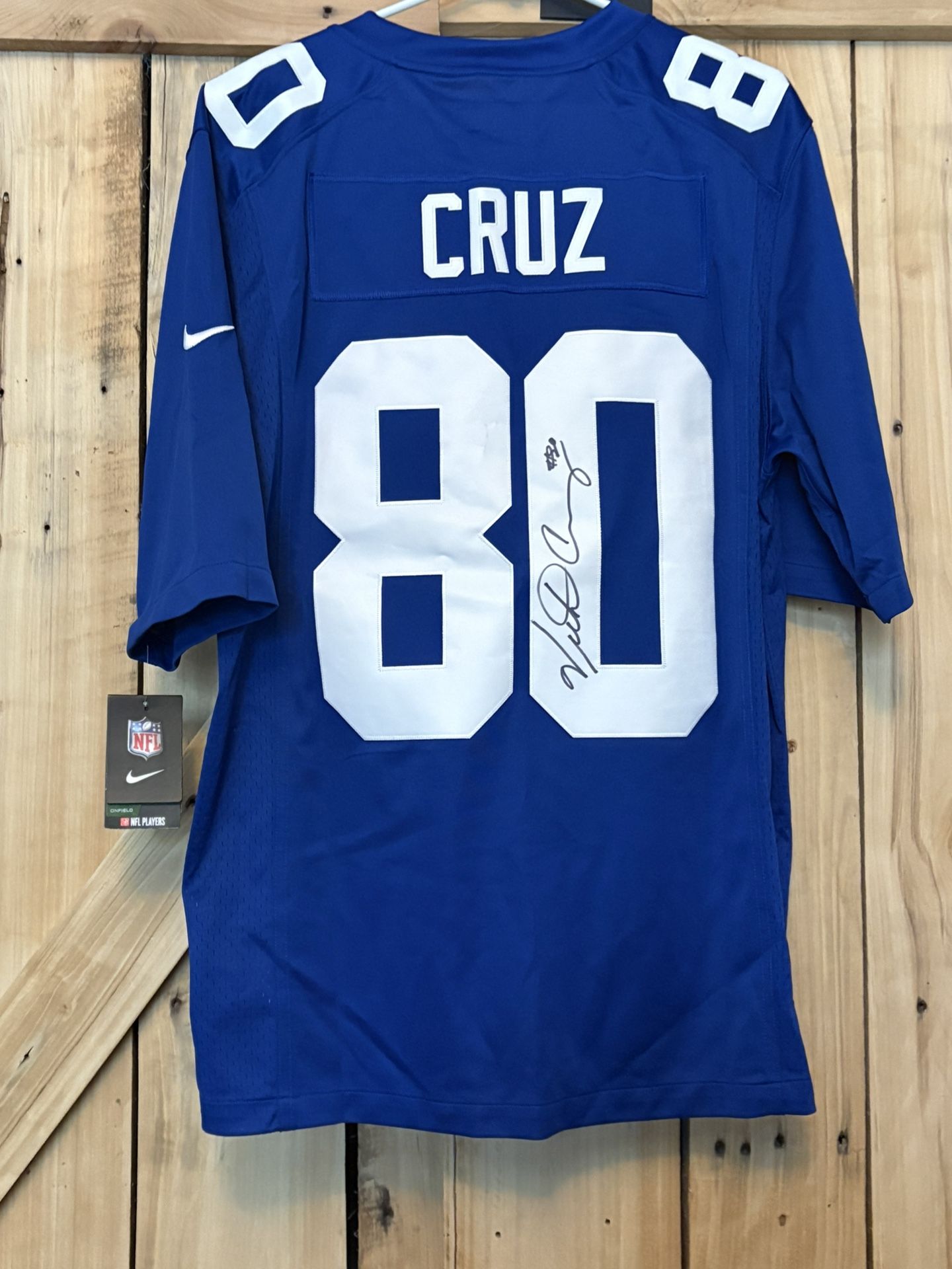 Victor Cruz NY Giants #80 Signed Nike Jersey W/Authenticity Certificate