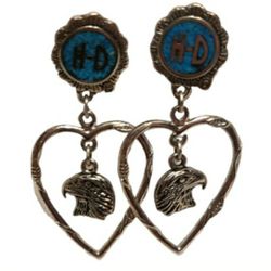 Harley Davidson pierced earrings 