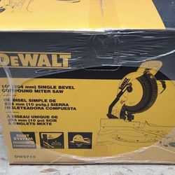 DEWALT DWS713 15 Amp 10 in Single Bevel Compound Miter Saw Corded