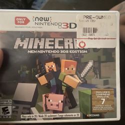 Minecraft Nintendo 3ds Game