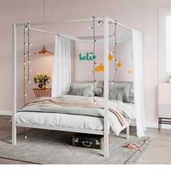 Full Size Canopy Bed Frame 