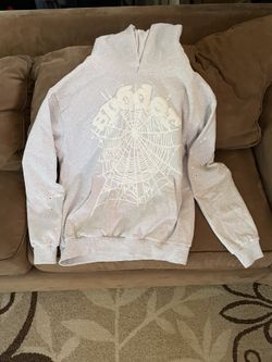 Sp5der Men’s Grey Hoodie Size M