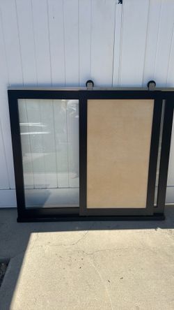 Crate & Barrel Barn Door Bulletin Board
