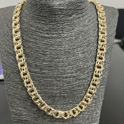 10k Gold SOLID Chino Link Chain 24inch, 10MM For A Good Price!!
