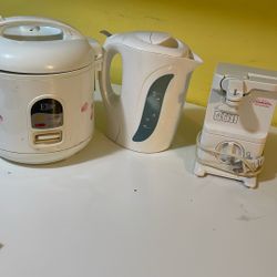 ALL 3 For $20 Rice Cooker , Water Kettle , Electric Can Opener