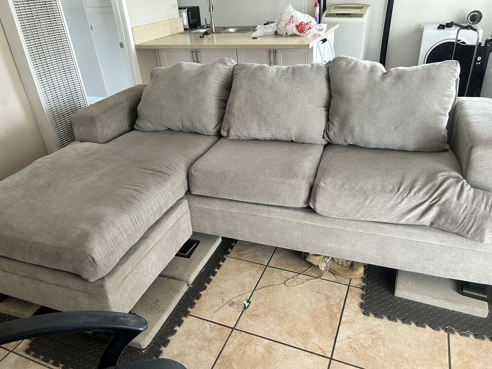 Grey Sectional Couch Must Go ASAP!!