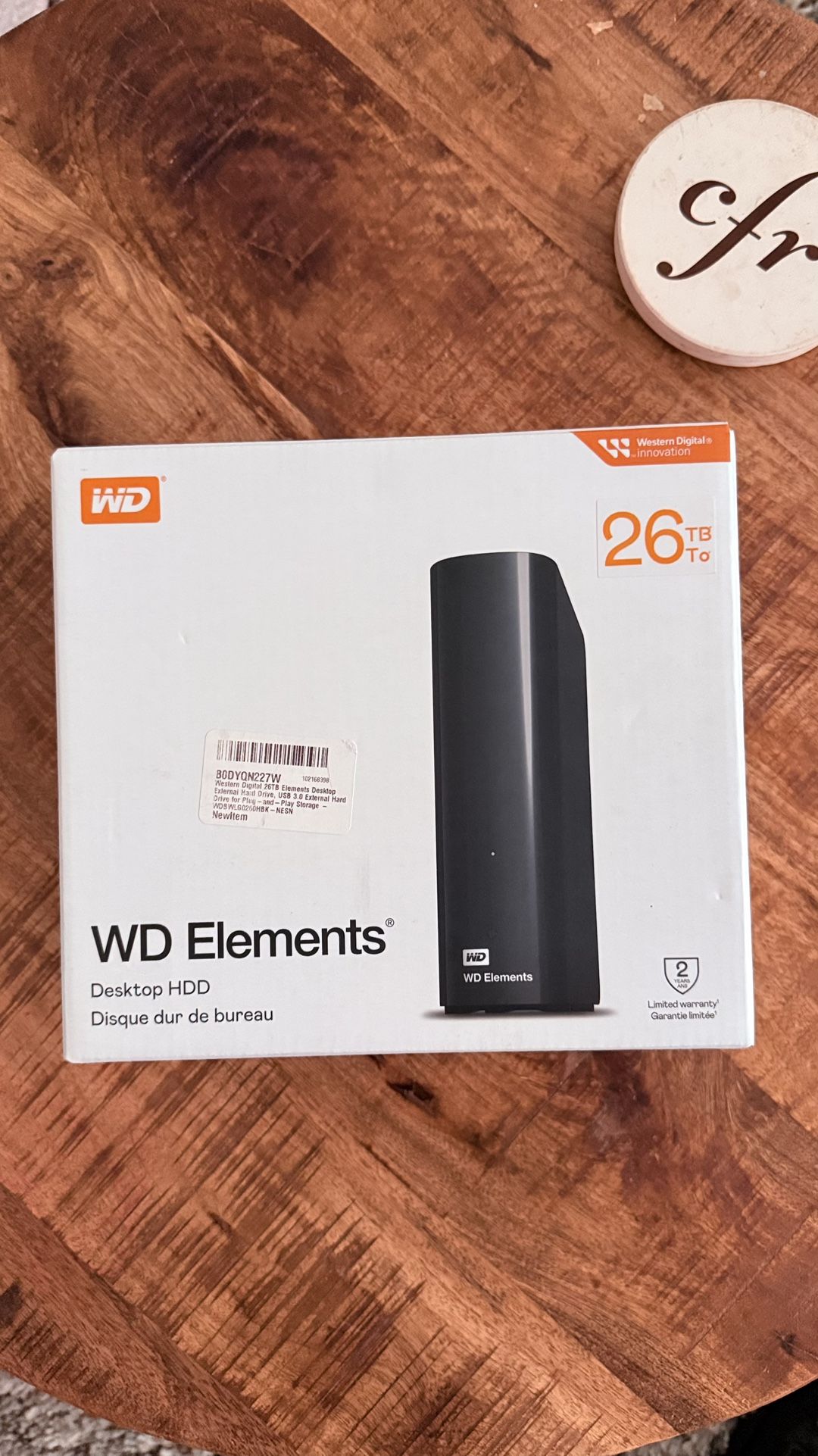 WD Elements 26TB HDD