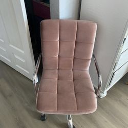 Pink Velvet Chair
