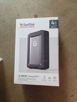 SanDisk Professional G-DRIVE ArmorATD 4TB Rugged Hard Drive - Open Box