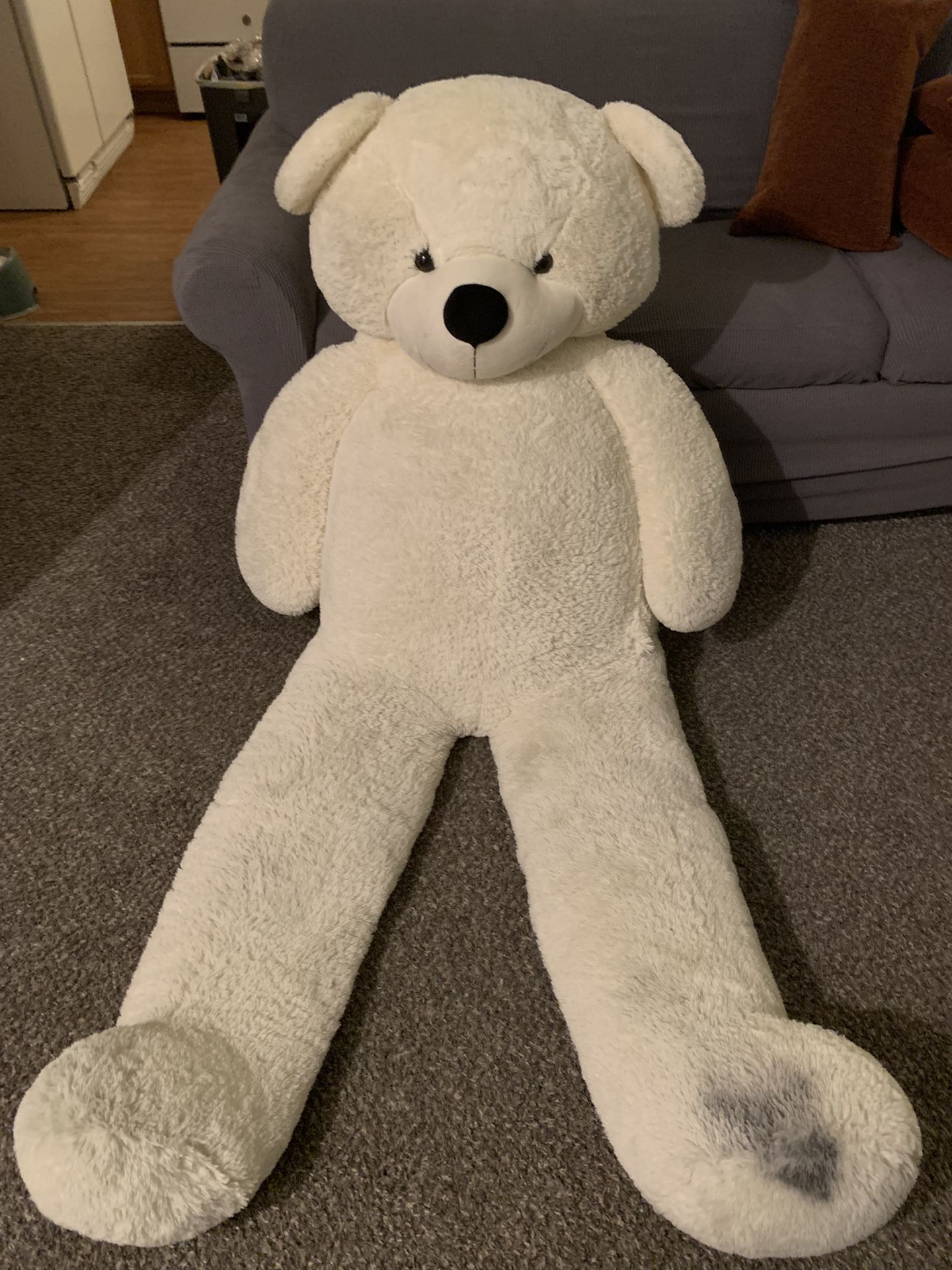 Giant White Stuffed Bear