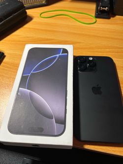 iPhone 16 pro max 256 gb  black factory unlocked