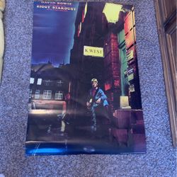 David Bowie Ziggy Stardust Poster, 24 x 36”