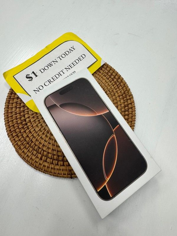 Apple iPhone 16 Pro 5G - Pay $1 DOWN AVAILABLE - NO CREDIT NEEDED