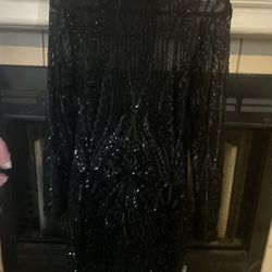 Black sequined Dress 