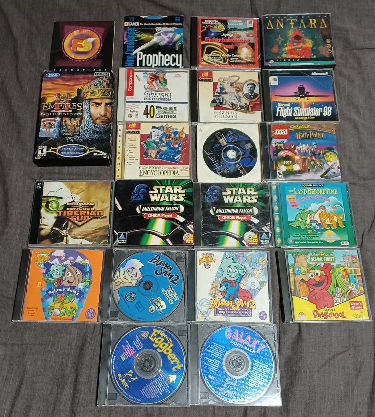 Old School Computer games - 24 CD-ROMs in total