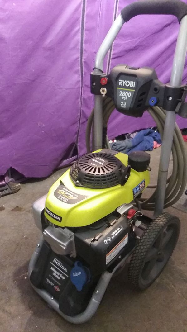 Ryobi 2800 psi Pressure Washer (honda gcv 160 motor) for Sale in