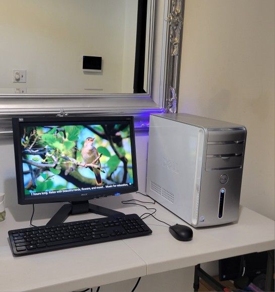 Dell Intel Core 2 Duo, 8GB RAM, 128GB SSD. Monitor ACER 20"screen. W11Pro.