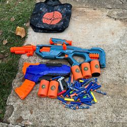 Nerf Gun And Target Carry Bag And Bullets