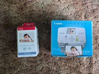 Canon Selphy CP760  Photo Printer with Paper Sheets and Ink