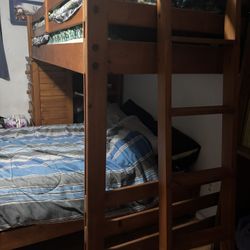 Bunk Bed And Full Size Bed With Mattress 