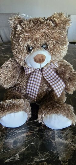 15 in. "Burton & Burton " Sitting Brown Bear Plush
