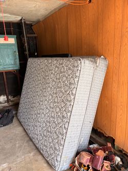 King mattress with bed frame