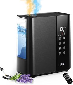 JRD Smart Humidifiers for Bedroom, 5L Warm & Cool Mist Ultrasonic Air Humidifier for Large Room Home Indoor, 50Hrs Quiet Runtime for Baby, Plants, Rem