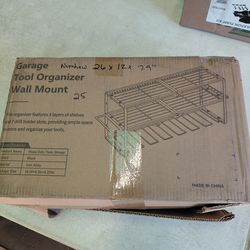 Numhew 26x12x7.9 tool organizer Wall shelf for garage