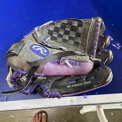 Rawlings Purple Softball Glove
