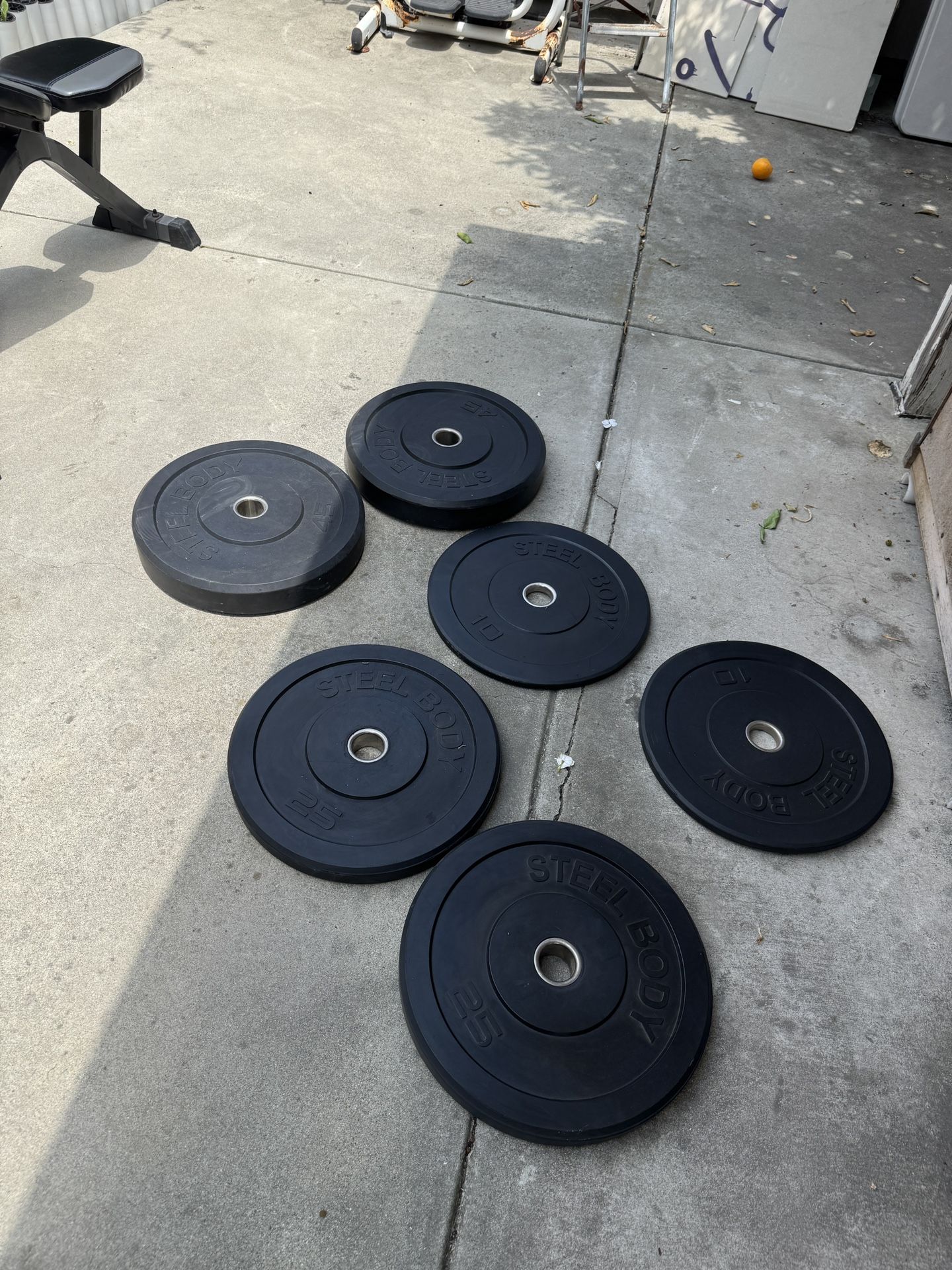 Steel Body Olympic Rubber Bumper Plates