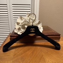 Chanel Black Velvet Hanger