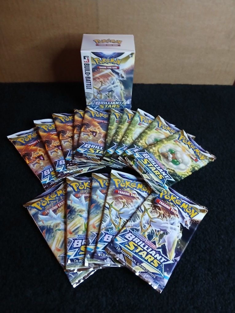 Pokémon Tcg Sword & Shield: Brilliant Stars Booster Bundle + Packs