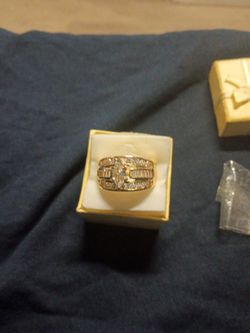 Gold ring.