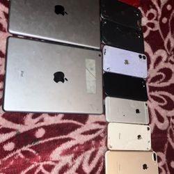 8 iPhones For Sell All Mine Can Be Unlocked If Fixed / iPad Still Works Fully Functional 