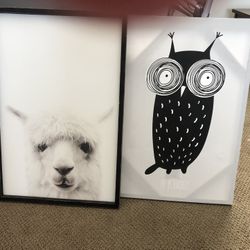 Cute Animal Art On Canvas