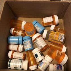 Assorted Empty Pill Bottles