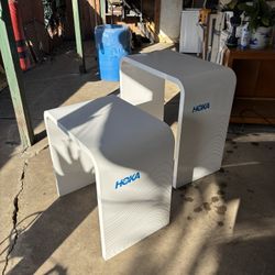 HOKA shoes store display tables (2)
