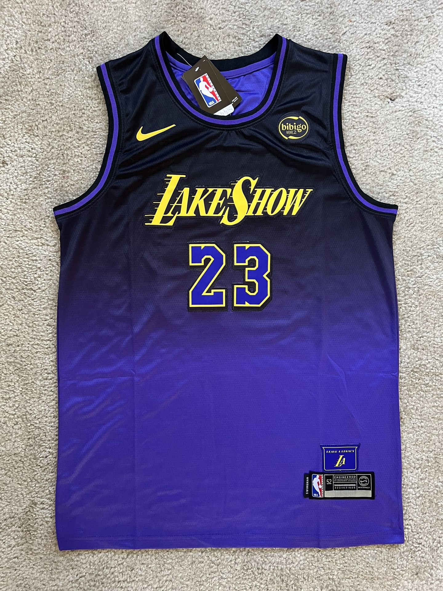 MENS LEBRON JAMES LOS ANGELES LAKERS JERSEY XL