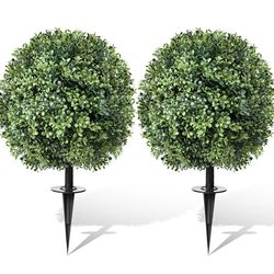 New!✨set of Boxwood topiary faux shrubs