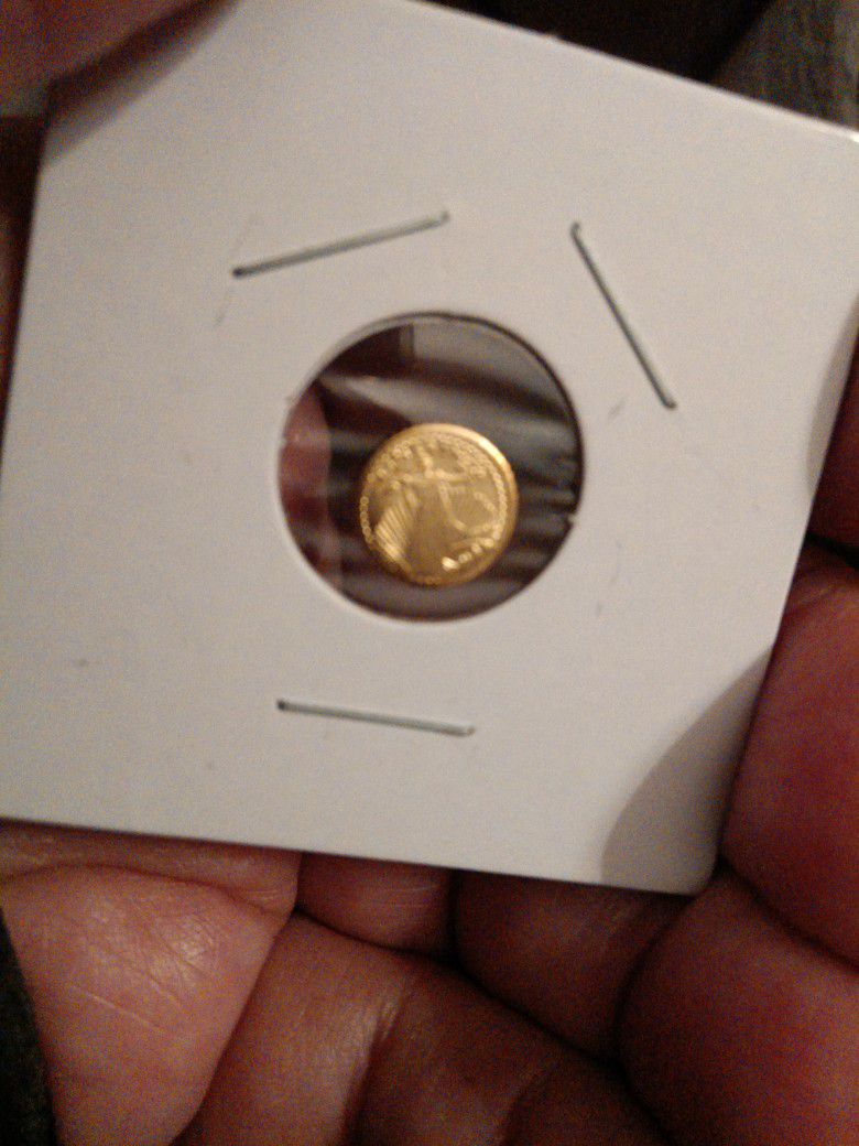 Mini Saint Gaudens Little Golden Coin. Tiny, But A Big Collectible!
