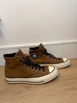 Converse Chuck Taylor high tops brown suede