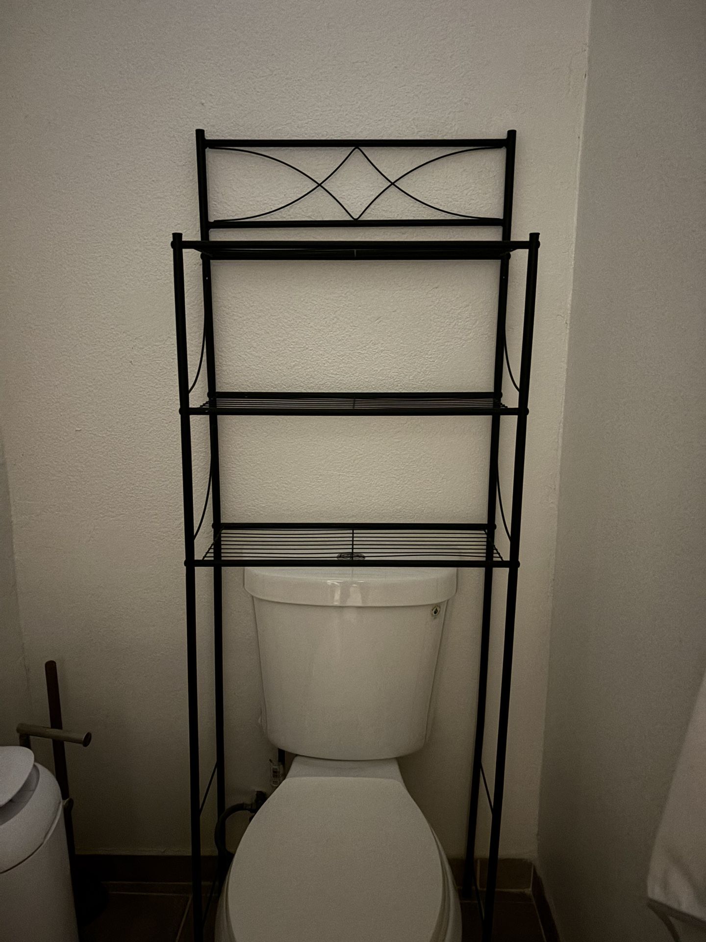 Over The Toilet Black Shelf