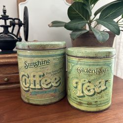 Vintage Coffee & Tea Canisters 